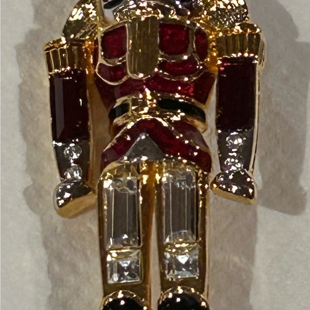 Vintage Monet Signed Nutcracker Soldier Holiday B… - image 6